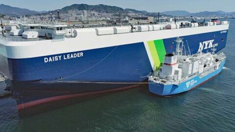 Nyk Completes First Ship To Ship Lng Bunkering In West Japan Clean