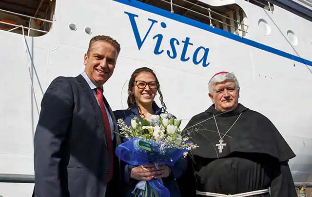 Vista cruise ship launch