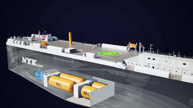 Ammonia fuel ship