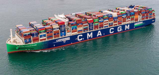 CMA CGM LNG fuelled container ship