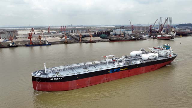 Greenway LNG fuelled tanker EPS