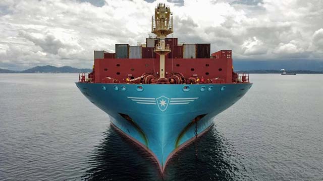 Maersk container ship