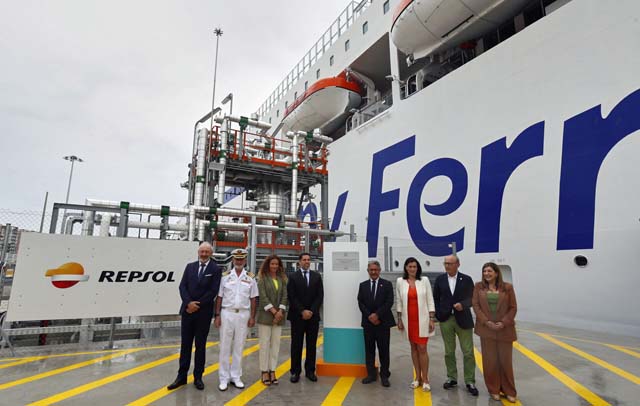 REpsol LNG terminal opening Santander (Brittany Ferries)