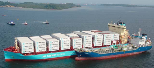 Maersk feeded bunkering with methanol Singapore (MPA)