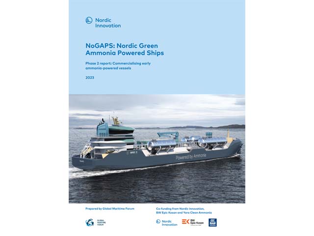 Global Maritime Forum NoGAPS ammonia study (GMF)