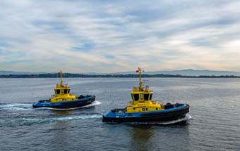 SANMAR DELIVERS ELECTRIC TUG PAIR TO SAAM TOWAGE