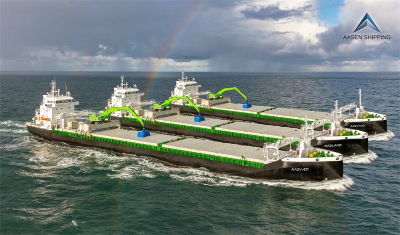 Aasen shipping hybrid cargo ships (Wartsial/Aasen)