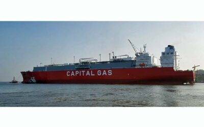 NEW GREEN LNG TANKER HANDED OVER TO CAPITAL GAS