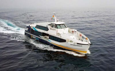 FIRST OF 12-STRONG FLEET OF HIGH-SPEED HYBRID FERRIES LAUNCHED