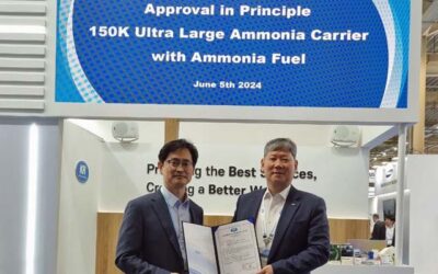 KR AiP FOR SAMSUNG’S 150K ULAC AND MoU FOR AMMONIA-FUELLED BOXSHIPS