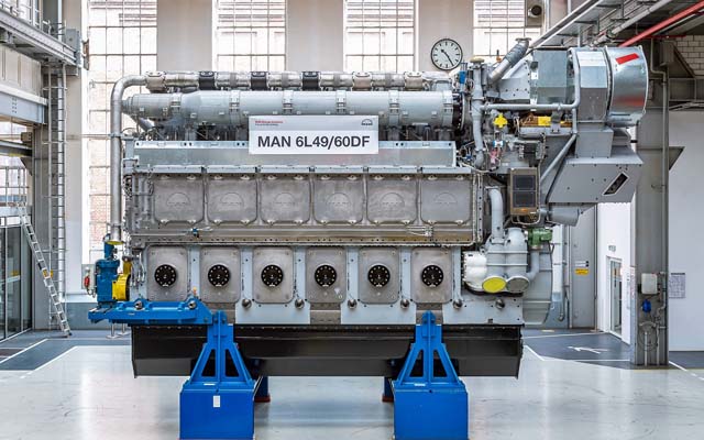 MAN DF engine (SeaLNG/Blue)