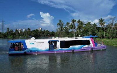 COCHIN SHIPYARD COMPLETES ANOTHER ELECTRIC FERRY BY 126 TO KOCHI WATER METRO.