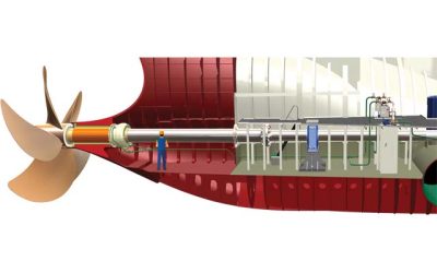 NEW SHAFT SOLUTION FOR STERNTUBELESS SHIP CONCEPT