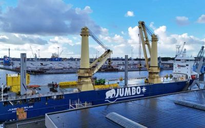 WIND PROPULSION ASSISTANCE ADDED TO HEAVY LIFT SHIP