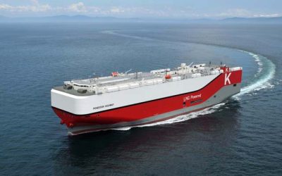 ‘K’ LINE TAKES DELIVERY OF LNG-FUELLED PCTC