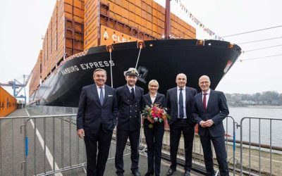 HAPAG-LLOYD SUSTAINABLE CONTAINER SHIP NAMED IN EPONYMOUS HOME PORT