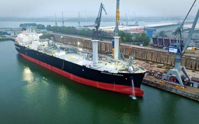 VLGC RECEIVES TWO NORSEPOWER ROTOR SAILS