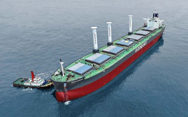 NORSEPOWER ROTOR SAILS FOR OLDENDORFF BULKER