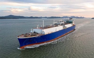 NEW LNG CARRIER USES BOIL-OFF GAS TO COOL CARGO