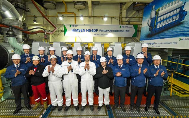 HiMSEN DF ENGINE COMPLETES FACTORY TEST