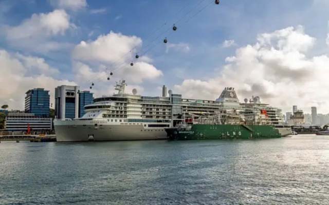 TOTAL CARRIES OUT FIRST LNG CRUISESHIP BUNKERING IN SINGAPORE