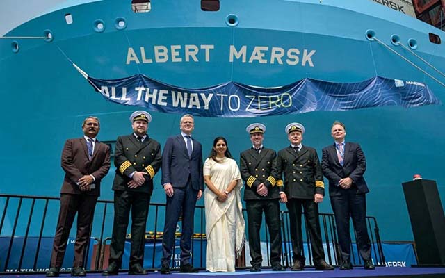 MAERSK COMMITS TO INDIA WITH NAMING OF METHANOL BOXSHIP